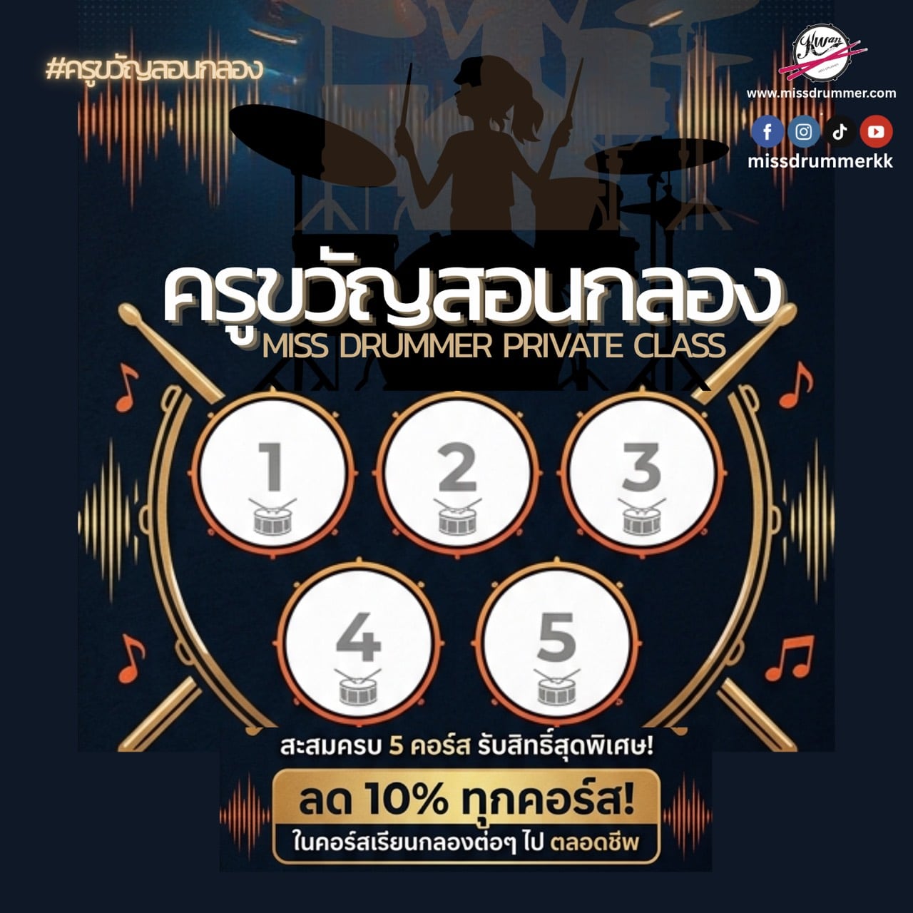 บัตรสะสมแต้ม KWN Miss Drummer